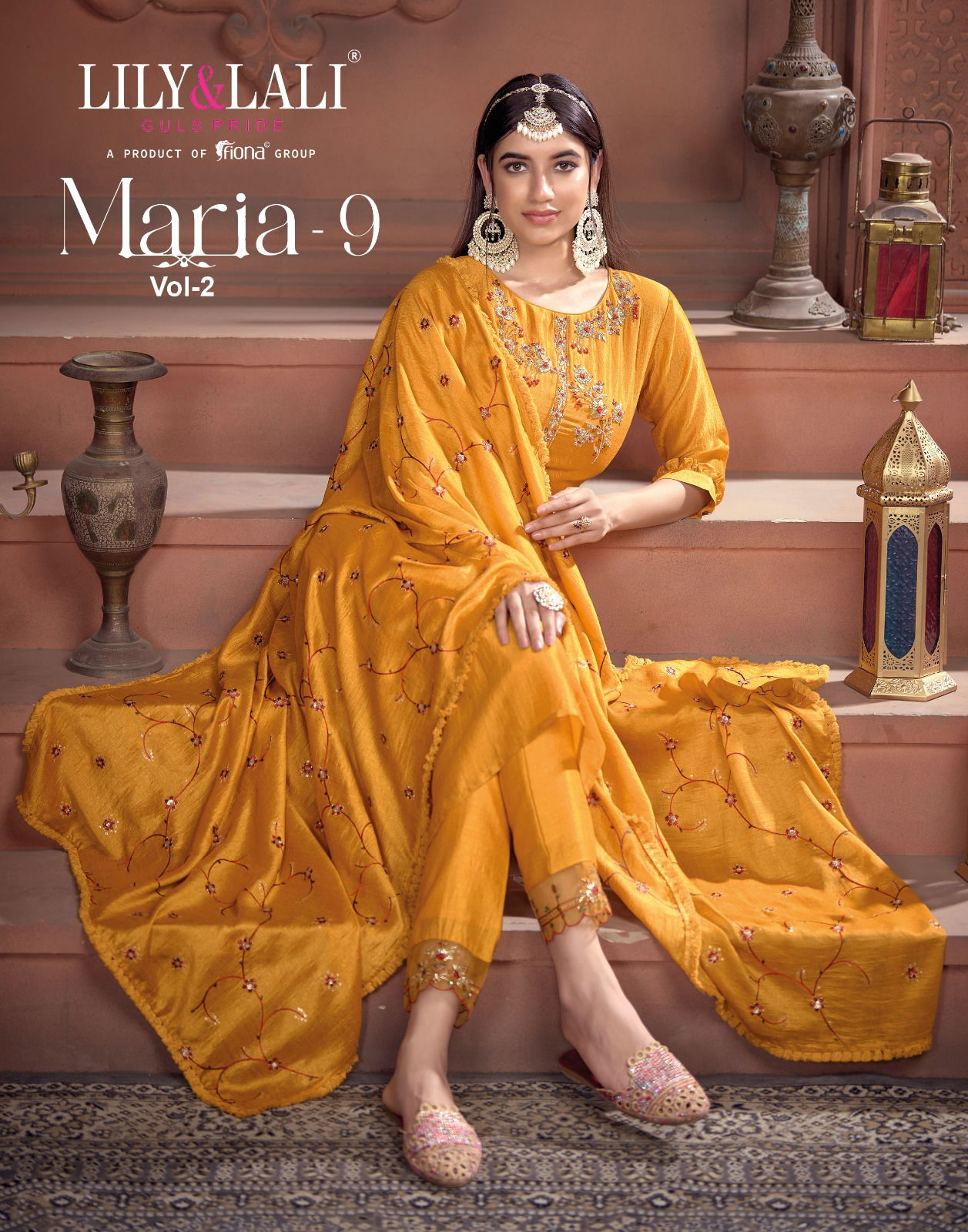 MARIA-9 Vol 2 By Lily And Lali Readymade Salwar Suits Catalog